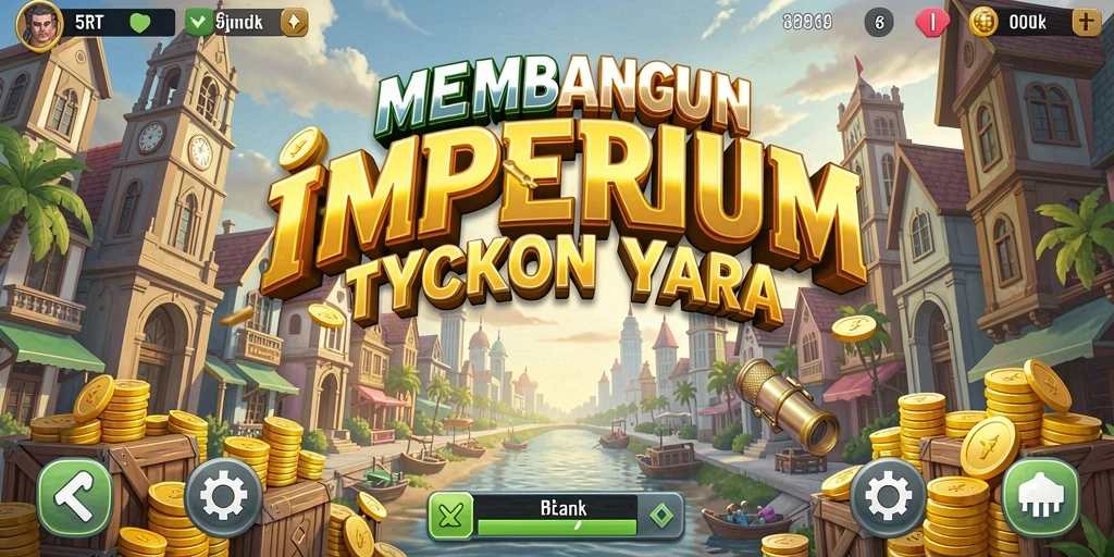 Tangkapan layar 5RT menampilkan bisnis yang sedang berkembang dengan grafis yang menarik.