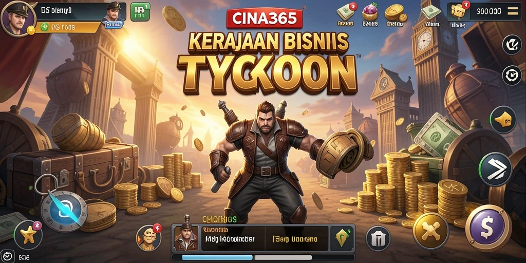 Screenshot CINA365 menunjukkan gameplay Tycoon yang seru.
