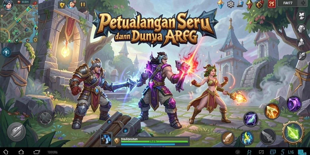 Tampilkan aksi seru dalam pertarungan ARPG FAV77.