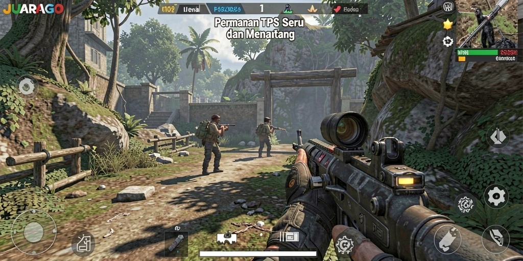 Tampilan gameplay JUARAGO yang intens dan mendebarkan.