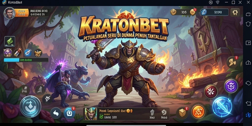 Tampilan gameplay KRATONBET yang memukau dan penuh aksi.