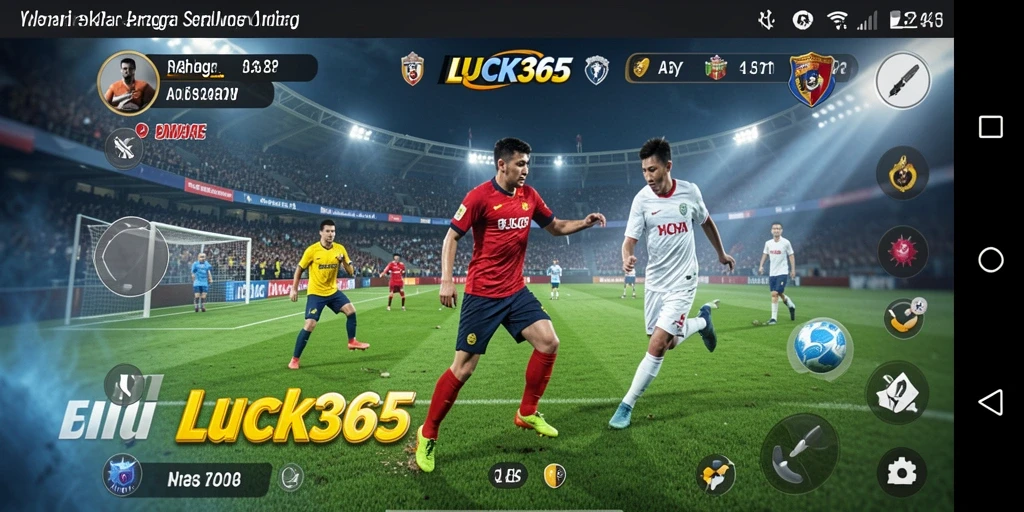 Screenshot gameplay <strong>LUCK365</strong> menampilkan aksi olahraga yang intens dan mendebarkan.