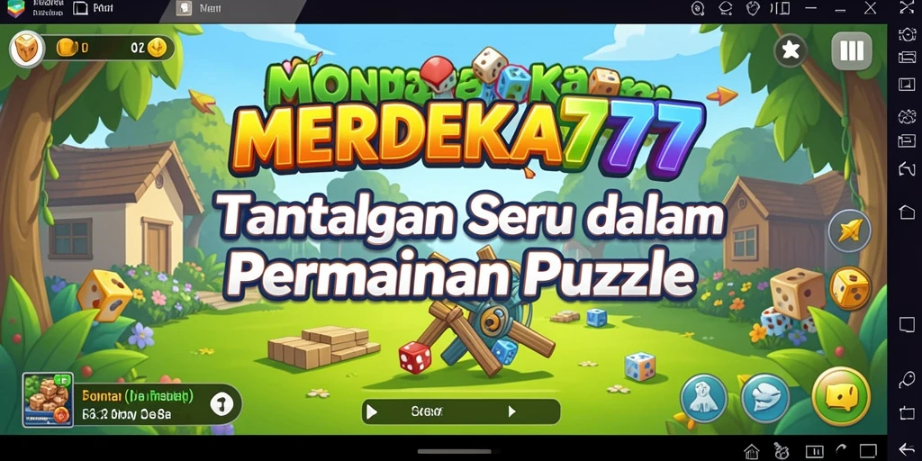 Screenshot MERDEKA777 yang menunjukkan gameplay puzzle yang menantang.