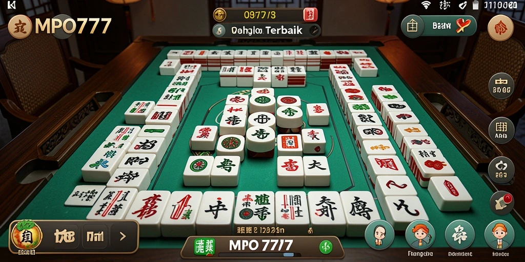 Tampilan gameplay Mahjong yang menarik dan penuh aksi.