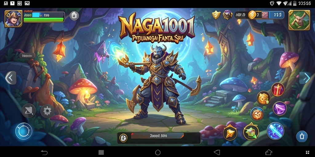 Screenshot menunjukkan aksi seru dalam pertempuran RPG.