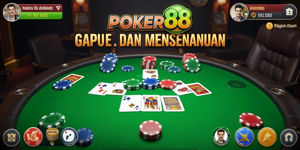Tangkapan layar gameplay POKER88 yang seru dan interaktif.