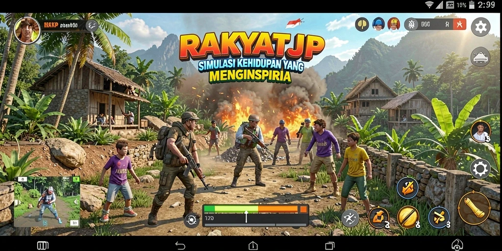 Tampilan gameplay RAKYATJP yang menarik dan interaktif.