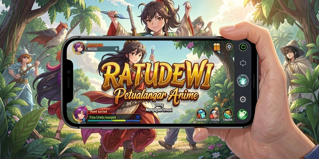 Tampilan screenshot gameplay <strong>RATUDEWI</strong> yang epik dan menawan.