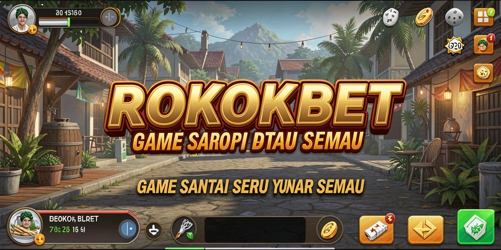Tampilan gameplay ROKOKBET yang seru dan penuh warna.
