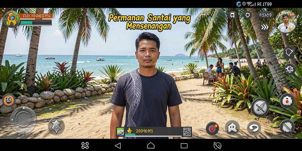Tangkapan layar gameplay RT99 yang menunjukkan keseruan permainan.