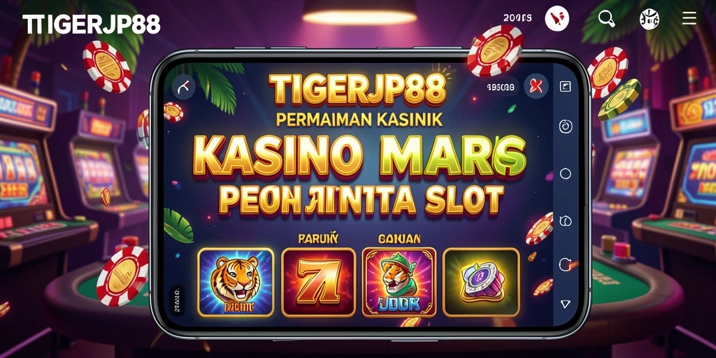 Screenshot menunjukkan gameplay seru dan animasi slot TIGERJP88.